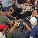 MAGA Goons Assault Female Protester at Campaign Rally in Ohio; Trump Ridicules Her
