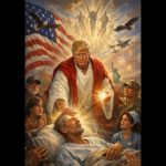 Trump Posts Picture of Himself as Jesus, Deletes It After Backlash While Blaming “Fake News”