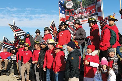 Firefighters first responders D.C. rally COVID-19 vaccine mandates freedom