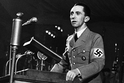 Nazi Germany Dr. Joseph Goebbels racism