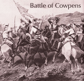 Full Battle of Cowpens painting