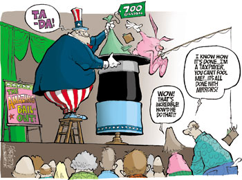 Cagle Cartoon with magic hat