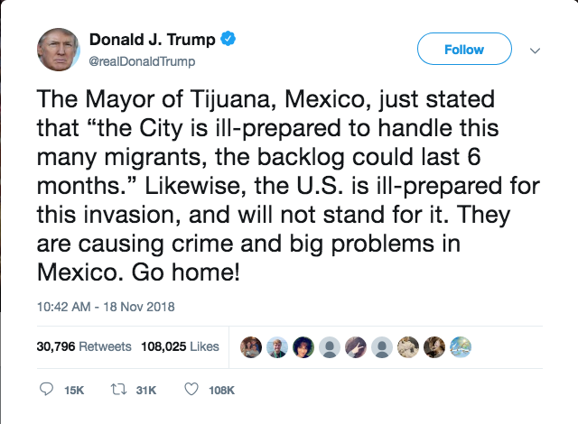 Screenshot 2018 11 20 Donald J Trump on Twitter