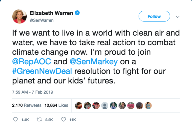 Screenshot 2019 02 08 Elizabeth Warren on Twitter