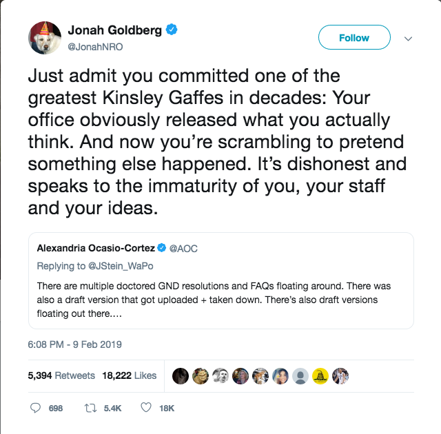 Screenshot 2019 02 11 Jonah Goldberg on Twitter