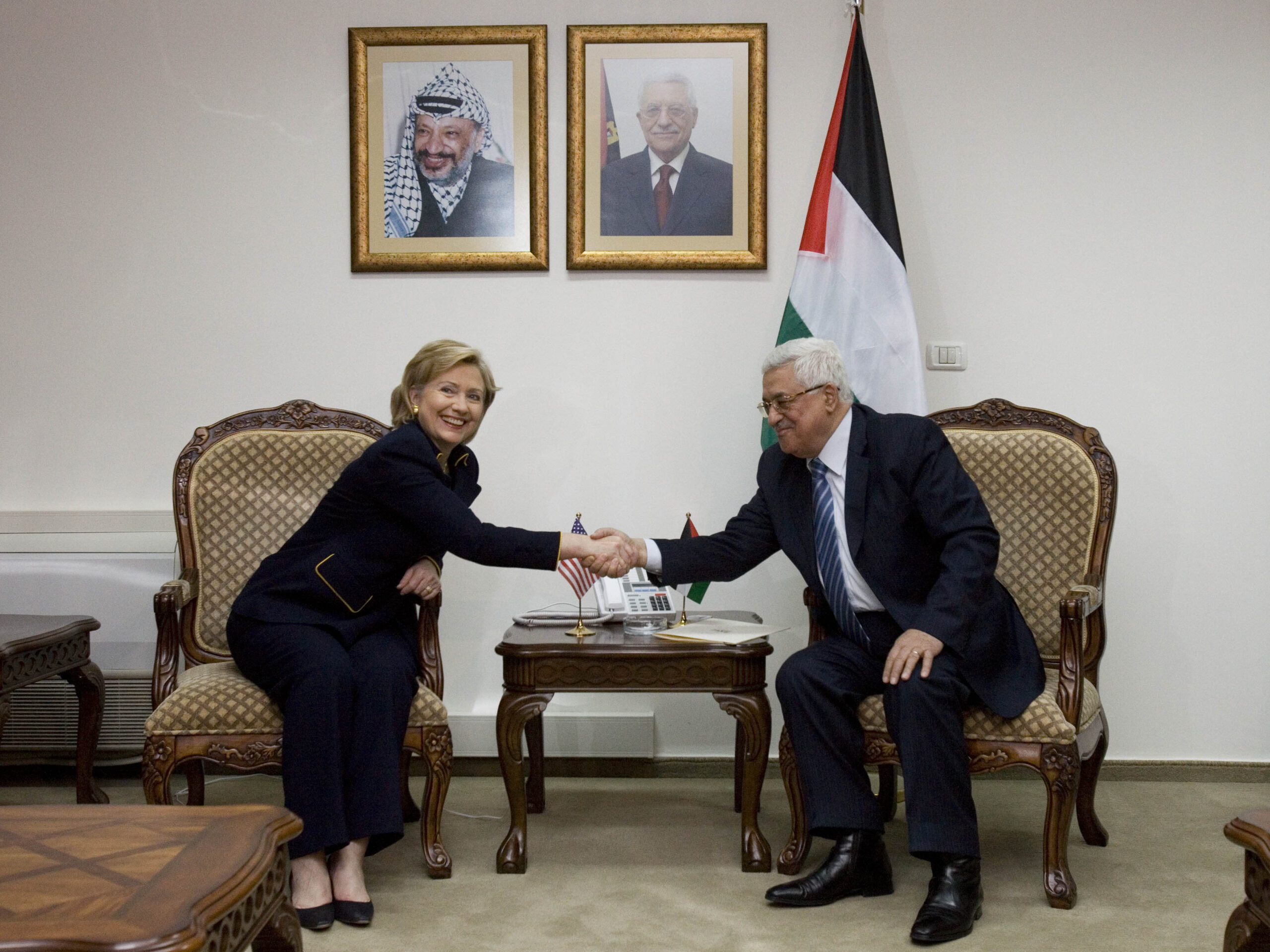 Hillary Clinton and Abbas
