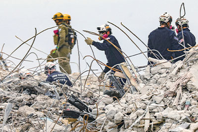 Tragedy Champlain Towers South condominiums collapse Miami Fire Rescue