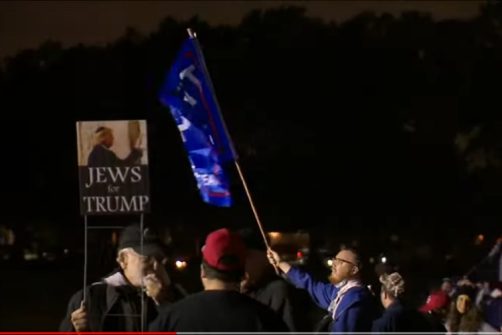 Left-wing Protestors Spread Intolerance at “Jews for Trump” Event