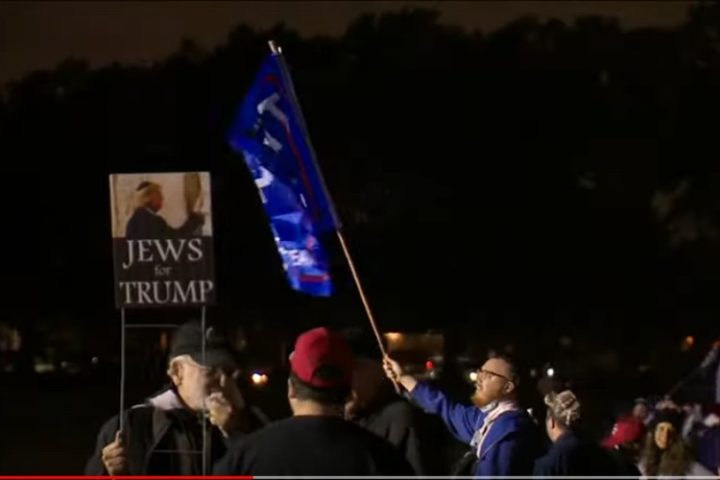 Left-wing Protestors Spread Intolerance at “Jews for Trump” Event