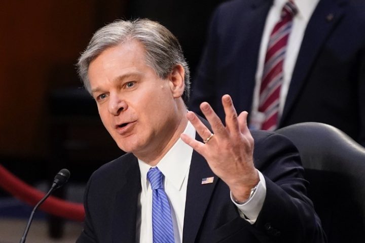 FBI Recovered No Guns From Jan. 6 Arrestees. Wray  Falsely Says FBI Has No Evidence of Antifa There.