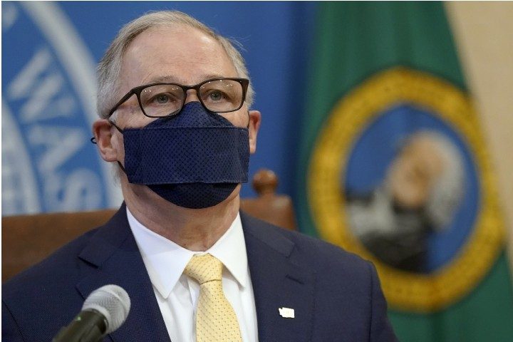 WA Gov. Inslee Pushes Pandemic Propaganda: Halts Reopening, Increases Capacity at Events with Special “Vaccination Sections”
