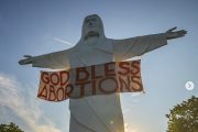 SICK: Pro-abortion Group Hung “God Bless Abortions” Banner on the Christ of the Ozarks Statue