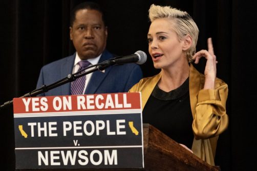 Larry Elder and Rose McGowan Drop BOMBSHELL on Newsom, Media, Hollywood Elite, and Democrat Party