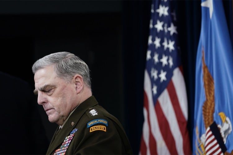 GOP Letter: Defense Secretary Must Probe Milley. Phone Calls to Chinese General Were “Treason”