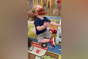 Viral Video of Toddler Being Forced to Wear Mask Sparks Outrage Over NY Mask Mandate
