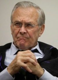 Rumsfeld’s “Defender of the Constitution” Award Has Few Defenders