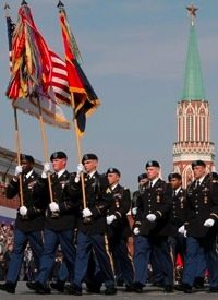 U.S./NATO Troops Celebrate Victory Day in Red Square