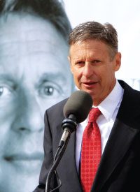 GOP Presidential Candidate Gary Johnson