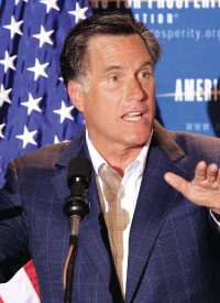 GOP Presidential Candidate Mitt Romney