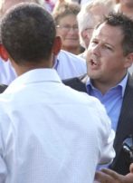 Tea Partier Confronts Obama Over Remark Made by Biden