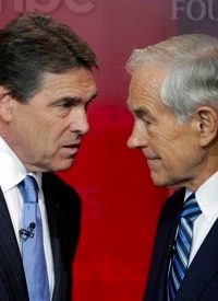 Debate: Candidates Beat Up on Rick Perry, Only Ron Paul Draws Blood