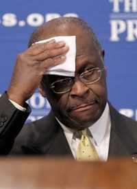Cain Says Perry Camp Leaked Story; Meanwhile, Third Woman Accuses Him