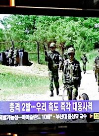 Gunfire Exchanged Across Tense Korean Border