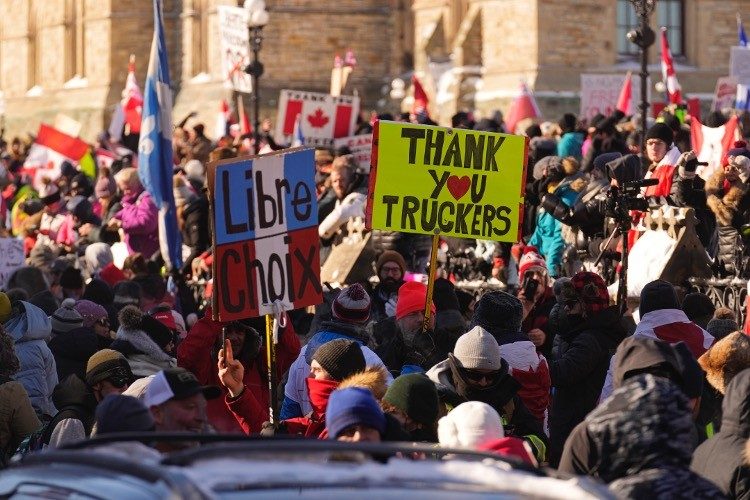 Convoy Support Grows as Facebook Sells Out Truckers