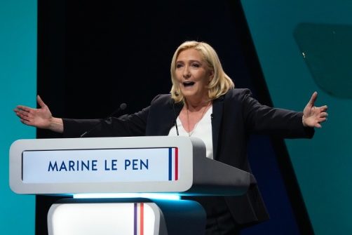 EU Levels Embezzlement Charges Against Le Pen a Week Before French Election