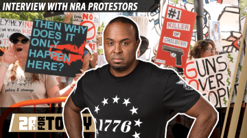 “Baby Killers?” — Zoe Warren Polls the NRA ’22 Protesters