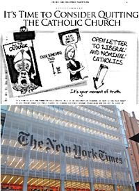 New York Times Runs Anti-Catholic Ad, But Refuses One Critical of Islam