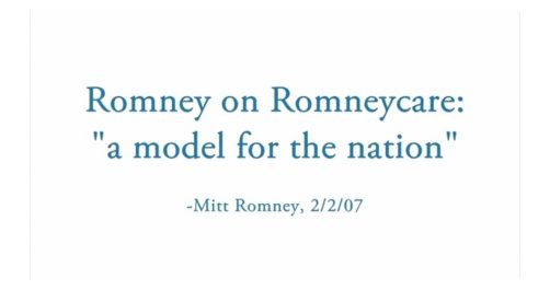 Obama Campaign Video Shows Socialist Origins of Romneycare and ObamaCare