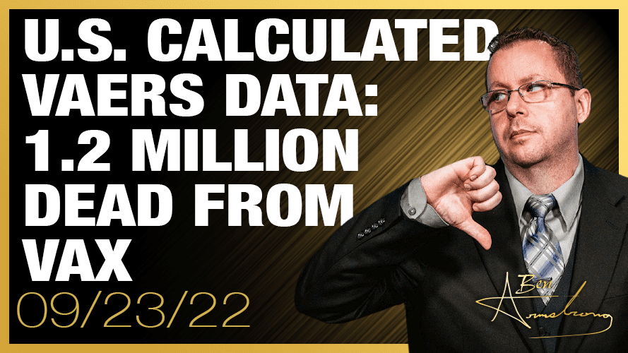 U.S. Calculated VAERS Data: Over 7.2 Million Hospitalized, 1.2 Million Dead, 2.3 Million Permanently Disabled,  2.1 Million Myocarditis From Vax