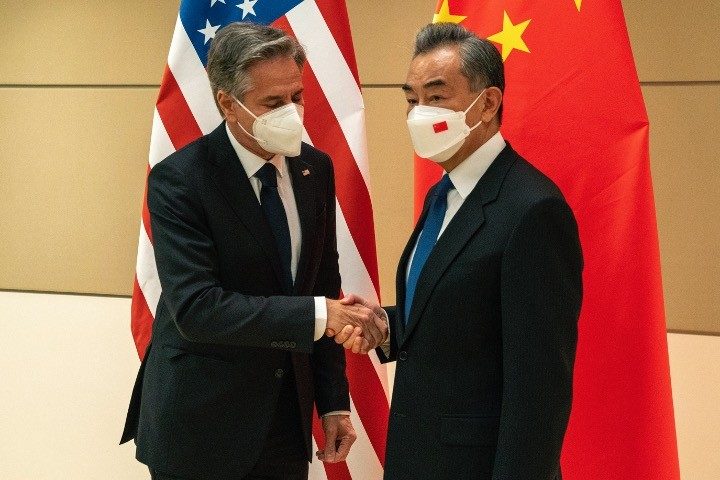 China’s Wang Yi Meets Antony Blinken Amid Escalating Tensions Over Taiwan