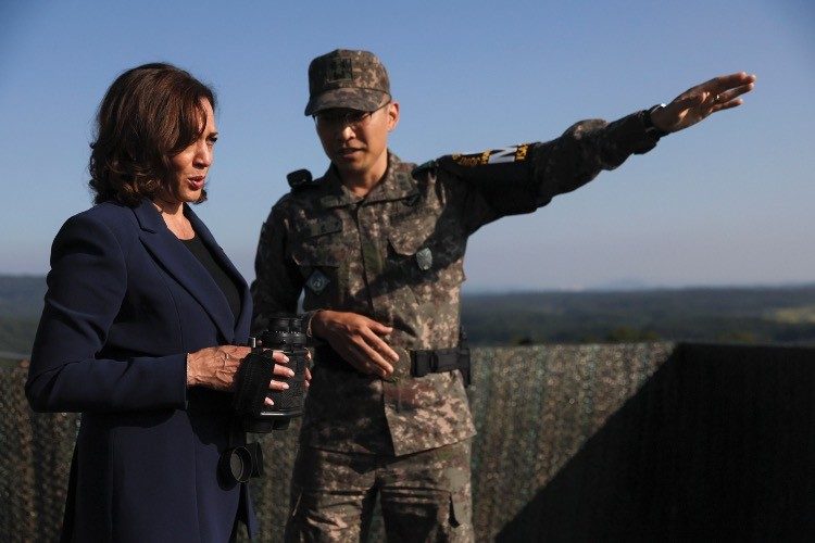 Kamala Harris Stops in South Korea, Visits DMZ Amid North Korean Missile Tests