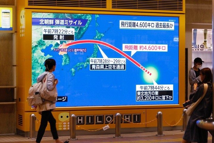 North Korea Fires Missile Over Japan, Provoking U.S. and South Korean Response