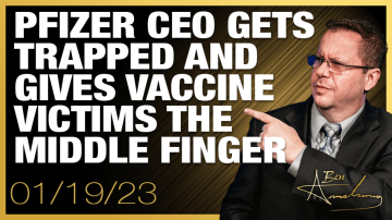 Pfizer CEO Gets Trapped and Gives Vaccine Victims The Middle Finger