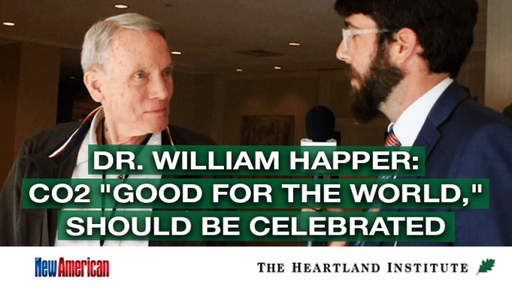 <p>Alex Newman interviews physicist Dr. William Happer at the Heartland Institute’s 15th International Conference on Climate Change.</p>