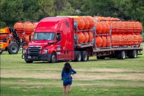 Texas “Marine Barrier” Sued for Disrupting Canoe and Kayak Tours