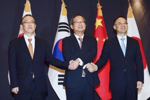South Korea Hosts Japan and China to Reassure Beijing Over Closer Ties With Washington