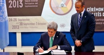 Kerry Signs UN Arms Trade Treaty — Civilian Disarmament Advancing