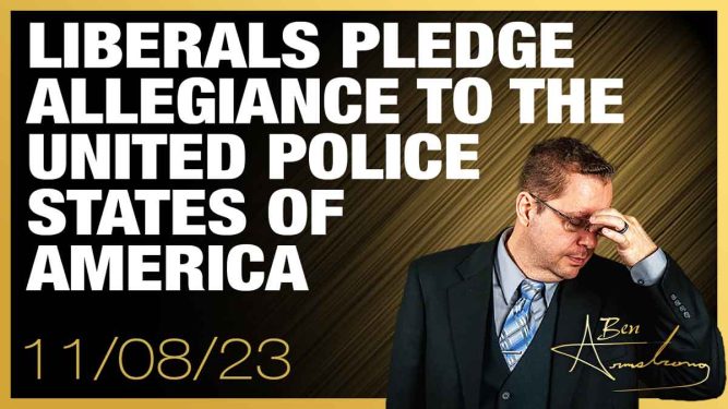 Liberals Pledge Allegiance to the United Police States of America and to the Democracy for Which it Stands