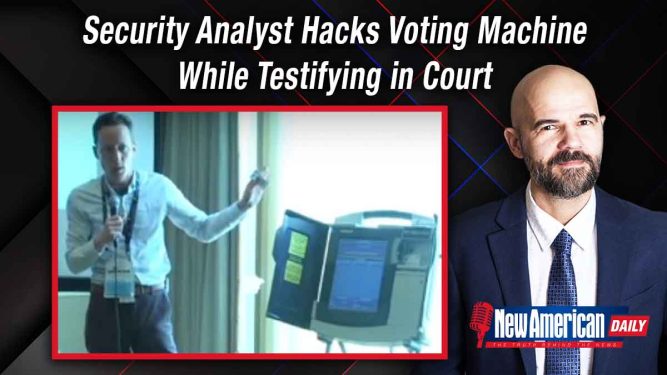 Security Analyst Hacks Voting Machine While Testifying in Court  