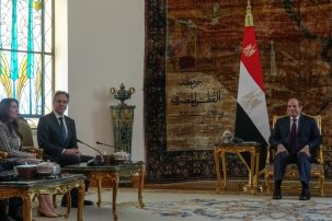 U.S. Secretary of State and Egyptian President Meet in Cairo
