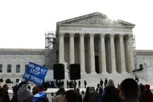 Free Speech Rally Held Outside U.S. Supreme Court in Washington, D.C.