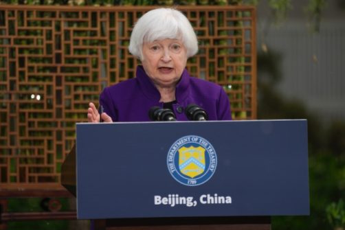 Yellen Meets With China’s Li Qiang; Sino-U.S. Military Meetings Resume