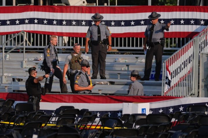 Reports: Local Cops Handled Perimeter Security at Trump Rally