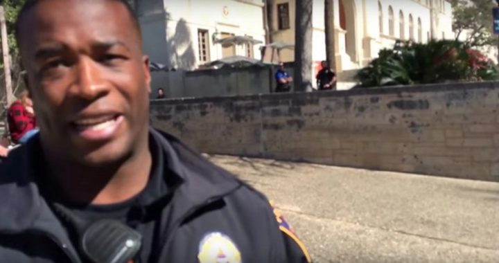 Cop Silences Preacher — Says “It’s against the Law” to Offend Someone