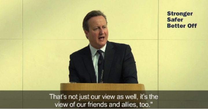 Cameron Cautions British Exit of EU Could Mean World War III