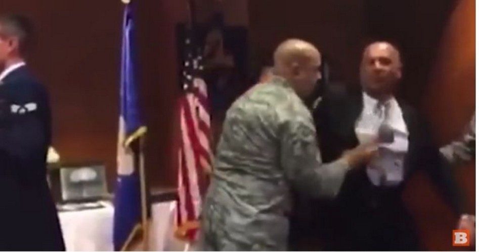 Shocking: Veteran Forcibly Hauled Away for Mentioning God